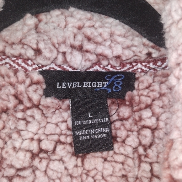 Level 8 L8  Unisex Fluffy Sherpa Pullover Hoodie with Pockets - Picture 4 of 4